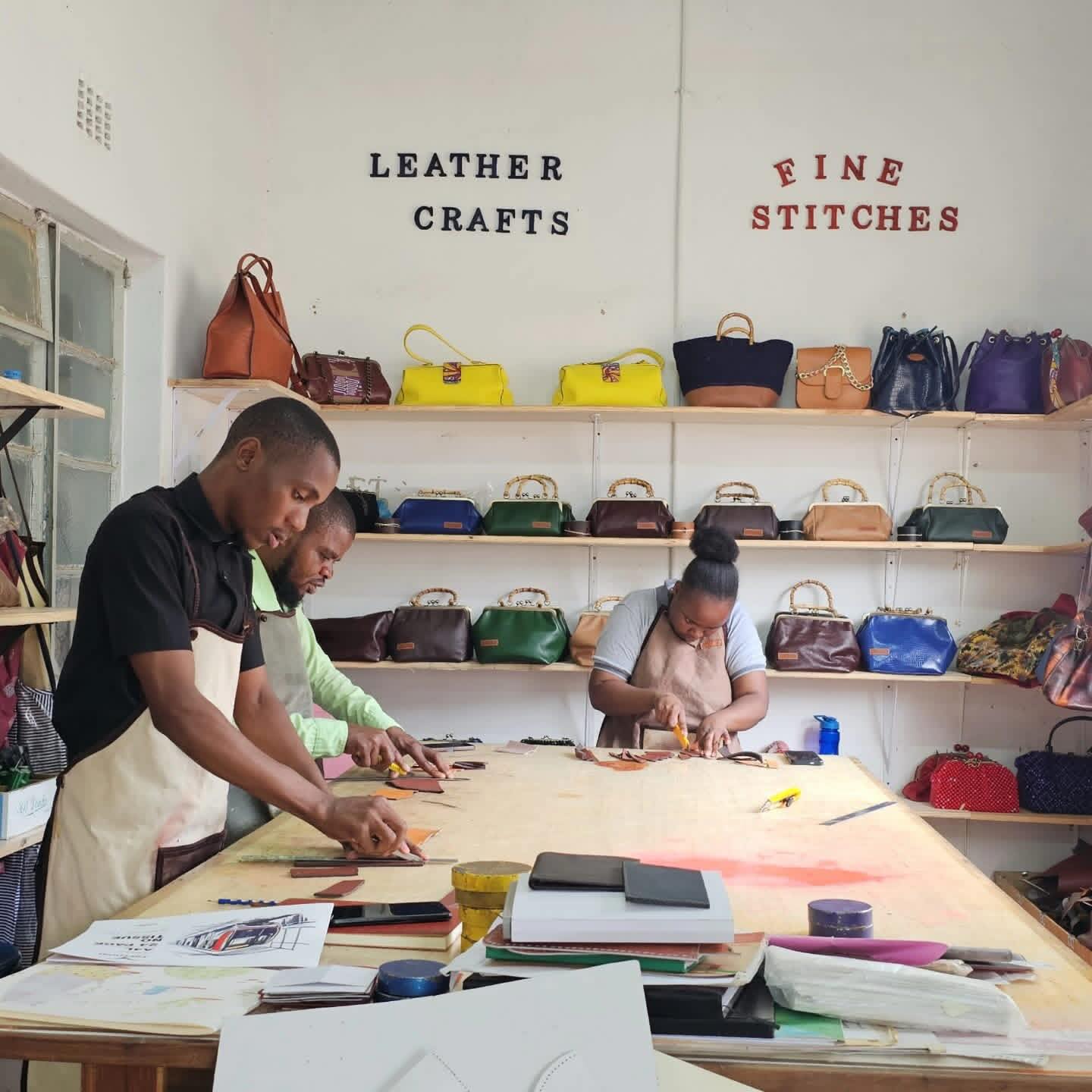 Leather training workshop with Fine Stitches Leather